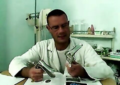Doc has a very aroused patient, the cure is obvious