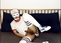 College Girl Wear Milky Stocks Have Fun with Dilfo