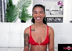 Hot Brunette Slurps On Cock Like No Other