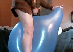 Big Balloon Hump, Pop, Jack and Cum - 2-21 - Balloonbanger