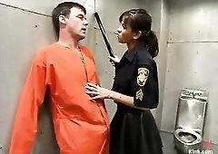 Introducing Warden Cole Conners. A hard assed prison guard who loves to beat and sexually take advantage of her prisoners. This babe quickly establish