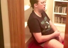 POV of catching soft slut Finn Phillips jerking off in the closet