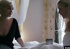 Kenna James licks Skye Blues pussy while masturbating