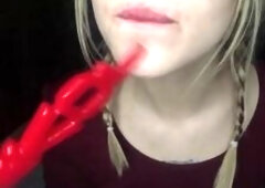 Blonde Teen Babe's Solo Webcam Show