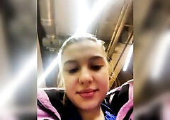 Banging in public close up