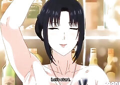 Anime mamma with large breasts gives oral pleasure and screwed (UNCENSORED)