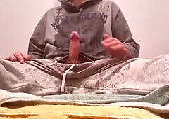 Intense pee hold scene