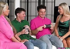 Robby and Rion swaps fucking their stepmoms