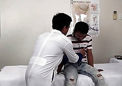 He's been feeling sad so this twink goes to the tickling doctor for erotic fun