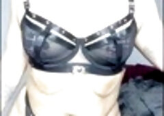 Dominant woman Astarioth takes control in a bdsm slave scenario