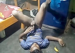 Gay boy with big cock in a hot scene