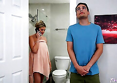 Step Mom Ellie Tay comes home from the gym & wants D