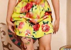Petticoat Teasing, Panty Flashing, UK Models, with Masturbation Encouragement!