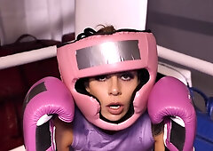 Perverted boxing coach uses his cock for motivation