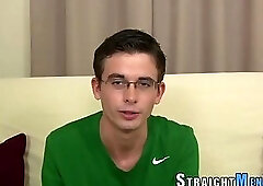 Straight dude jerks his cock for cash