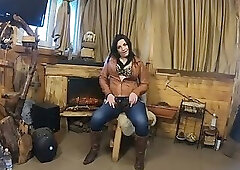 Cabin Striptease Leather Belt, Jeans & Slow Teasing (Part 2)