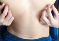 Gay dude stroking his cock in hot Japanese male action