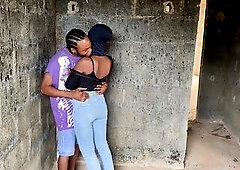 Marvelous Teen Cutie Screwed Outdoor in Nigeria for the 1st Time