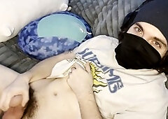 Gay big hairy dick, hairy cock, mask