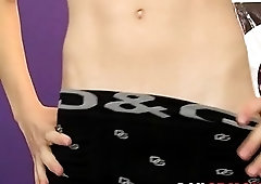 18yo twink plays with big dildo during solo time