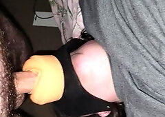 Hot big beautiful woman fbutt slamed with twat mask