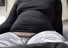 Tonguing some snacks and pizza - very first movie :trio