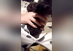 Border Collie Plushie Licks And Makes Onesie Pubby Cum!