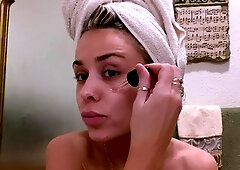 Emo teen Becka solo webcam masturbation