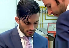 Classy man has his dick slobbered on before being bent over