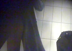 Horny couple got caught on having sex in the bathroom