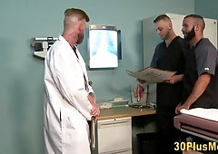 Fag Unshaved Cubs Trio Way Porking Rectally