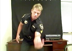 police uniform stripper