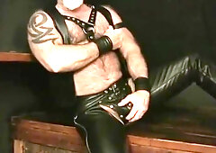 Leather Daddy Jerk Off