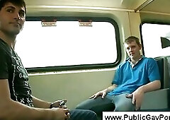 Creative Blowjob at the bus stop