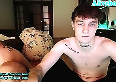 Sexy boys enjoy their party