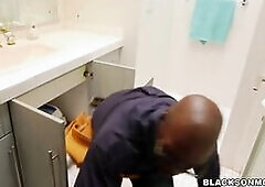 Housewife loves these 2 Black Cocks