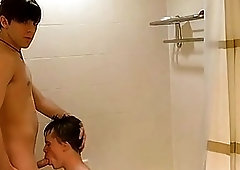 Old men going gay porn They scrub down before they begin to kiss and