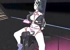 CRYPTOFANTASY SE MONTA EN UNA SEX MACHIN DE DOBLE PENETRACION