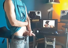 Let's go guys ! masturbate us together while waching porn ! #3