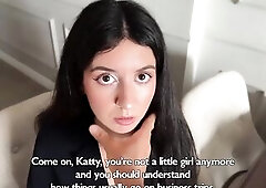 Secretary was Guilty In advance of the Boss and was Drilled Hard on a Business Tour - Katty West