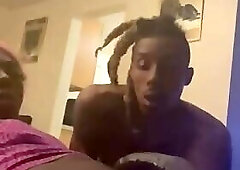 Tranny gets sucked good