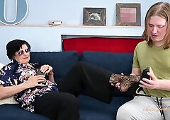 AuntJudysXXX - Hairy Mature Stepmom Minia Seduces Her Doting Stepson