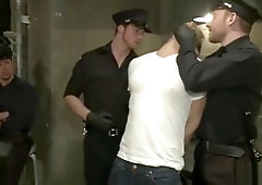 Hot son bound with cumshot