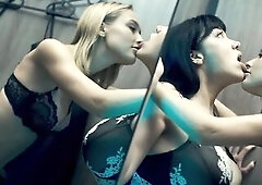 Sexually excited Golden-haired Beauty Seduces Brunette hair At Dressing Room - Hawt Lesbo Sex In advance of Unbirth VORE TRAILER