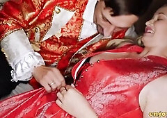 Lustful light-haired with kewl orbs and shaven honeypot adores jock, giving the superlatively good fellatios for