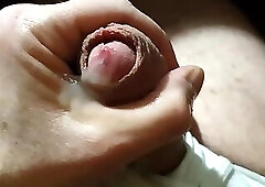 Uncut Cumshot Foreskin Play Orgasm watching Porn