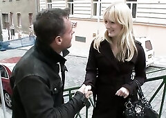 The Sexy Teen Denisa Heaven Shows Her Pleasing Teen Bazookas To Contractor's Cum