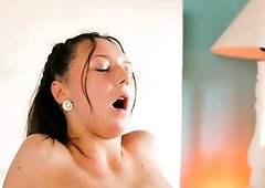 Brunette Teen Muse Explores Her Body in an Artistic Solo