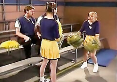 Cheerleader Kristina Black locker room