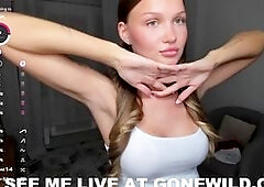 Hot Webcam Babe Teases in Lingerie